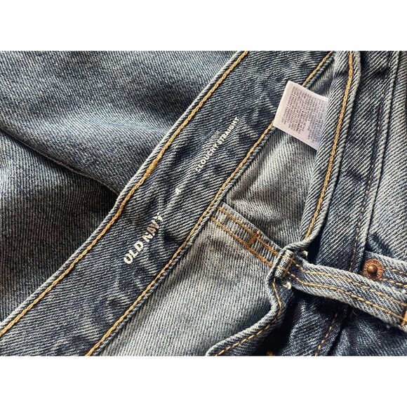 Slouchy Straight button fly sz 4 Old Navy women's jeans - Picture 6 of 7
